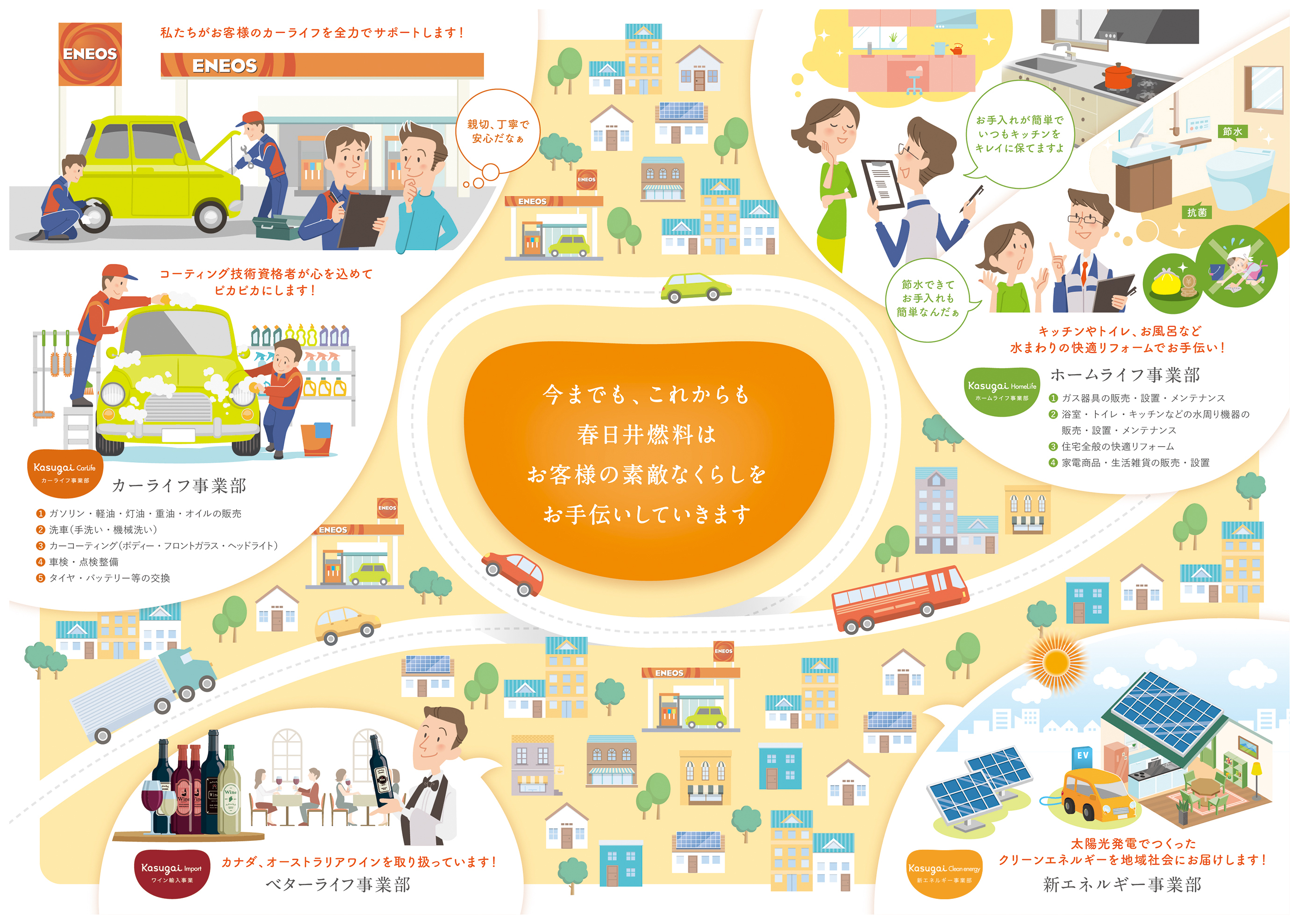 今までも、これからも春日井燃料はお客様の素敵なくらしをお手伝いしていきます