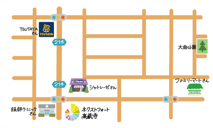 ネクストフォート高蔵寺SS 地図